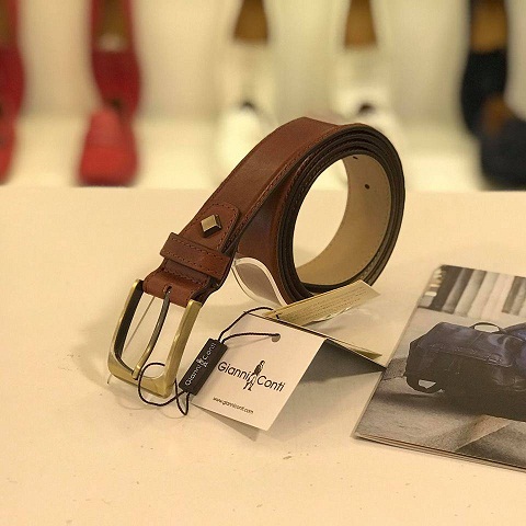 Thắt lưng da bò Ý