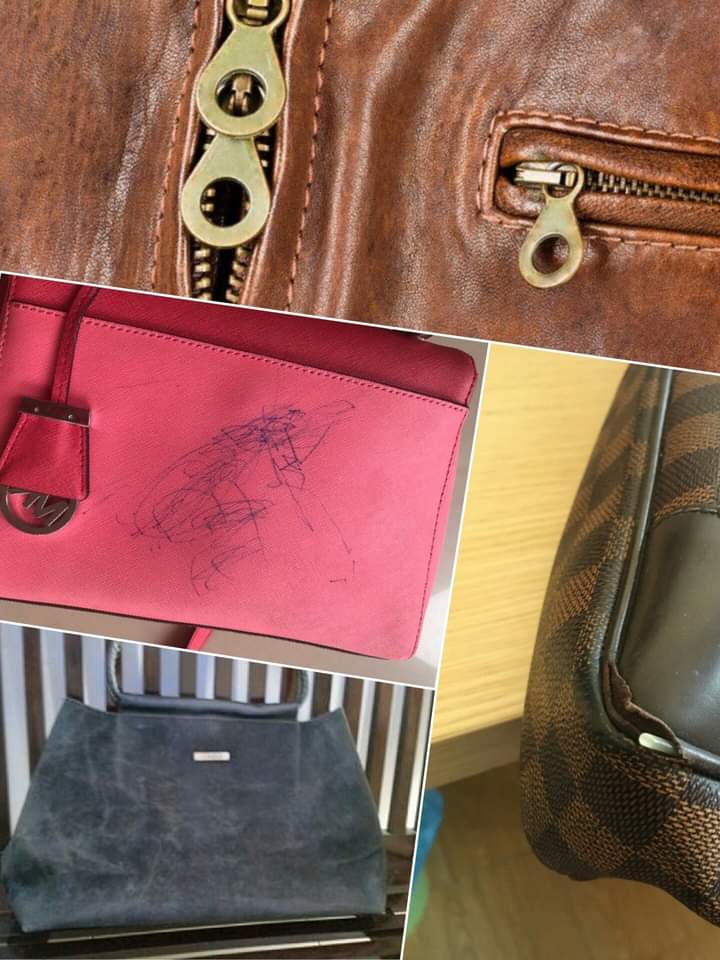 Làm gì khi túi xách bị dính mực