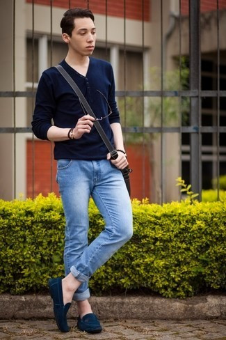 Giày lười màu rêu