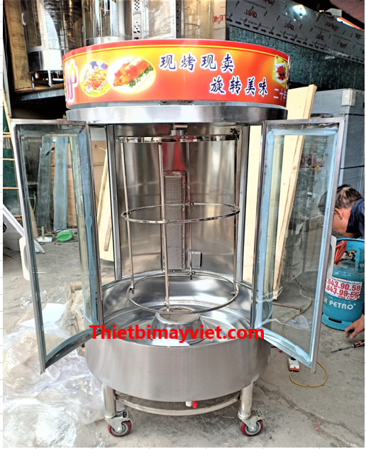 Lò quay vịt 850 2 cánh quay trực tiếp