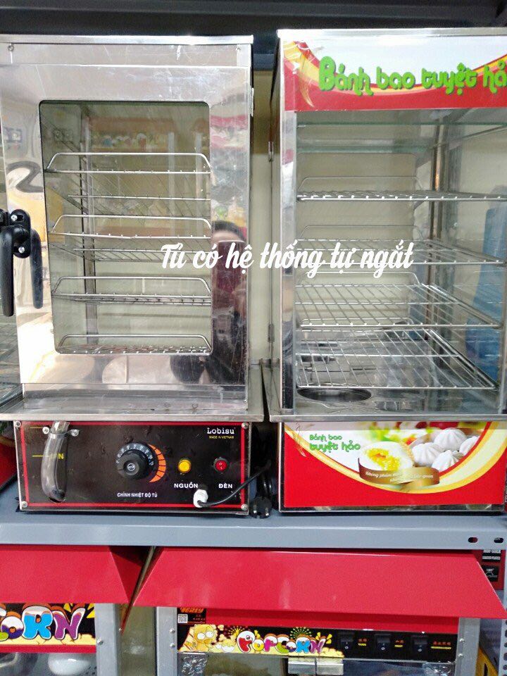 Tủ Hấp Bánh Bao 4 Khay Tự Ngắt Việt Nam