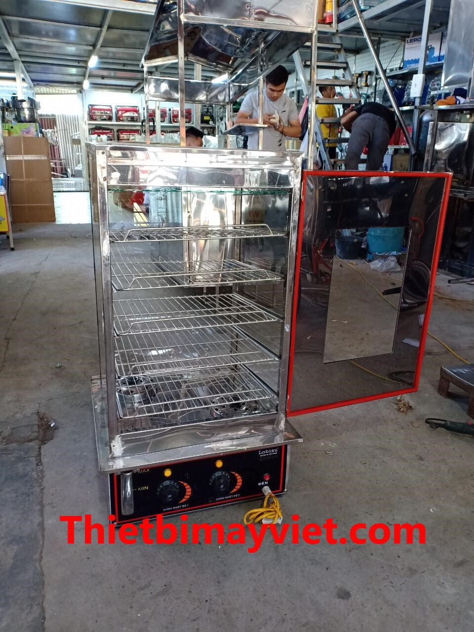 Tủ hấp bánh bao 5 khay việt nam
