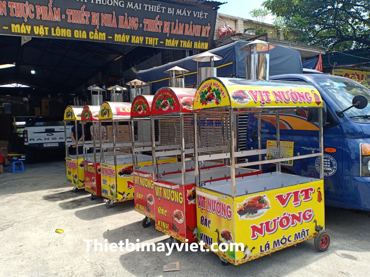 Xe nướng vịt 2 tầng 5 con