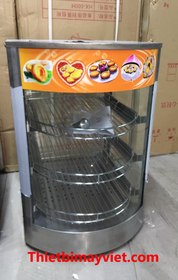 Tủ trưng bày, giữ nóng thực phẩm 1 khay - 3 tầng