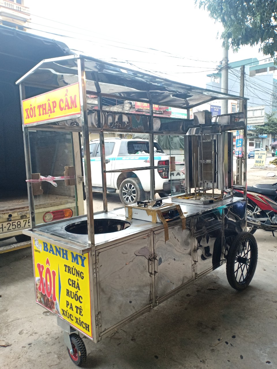 Xe Xôi Bánh Mì 2M bánh xe bò