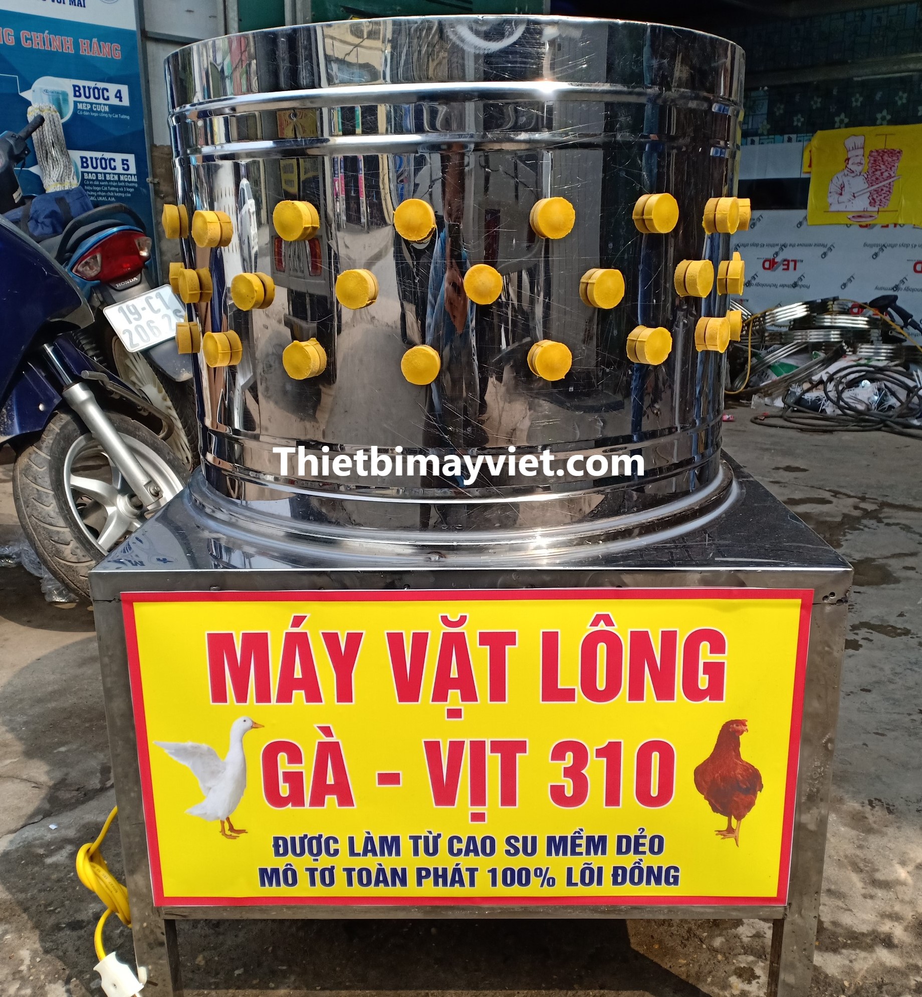 Máy vặt lông gà phi 50 mẫu mới