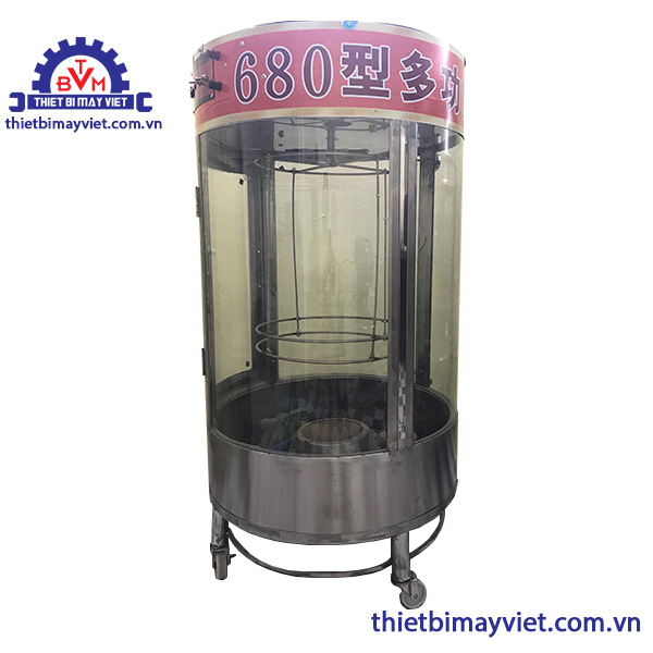 Lu Quay Vịt Kính Xoay Dùng Than 680