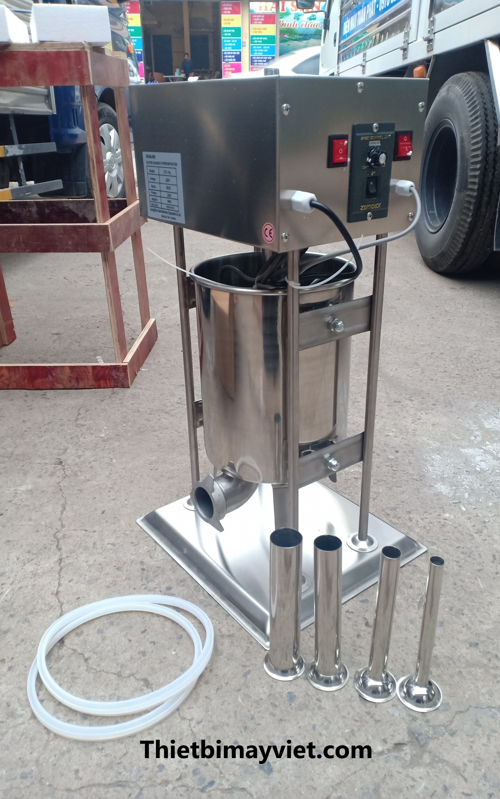 Máy Đùn Xúc Xích Điện 10L Sunling