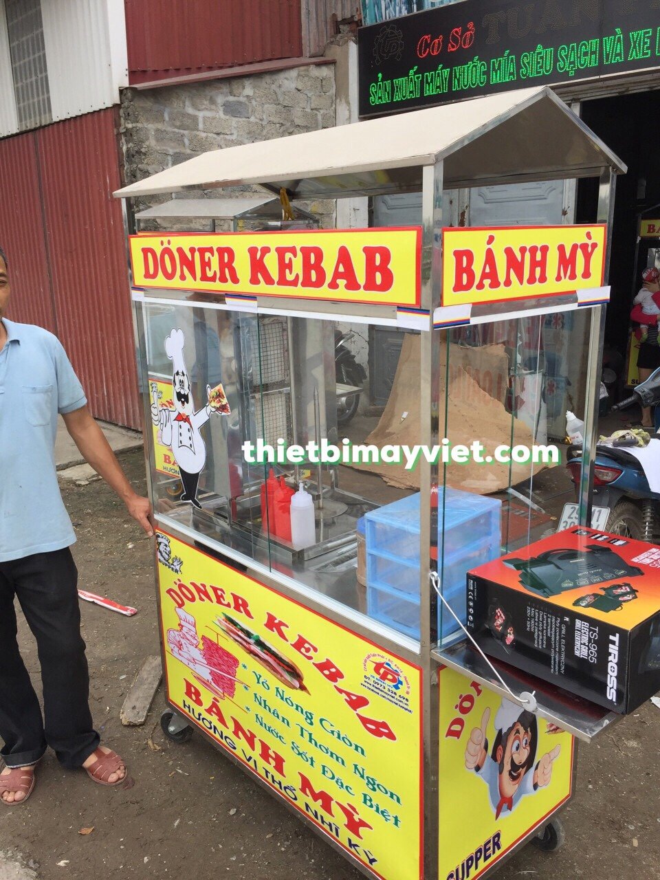 Xe Bánh Mì doner kebab 60x90x1m8