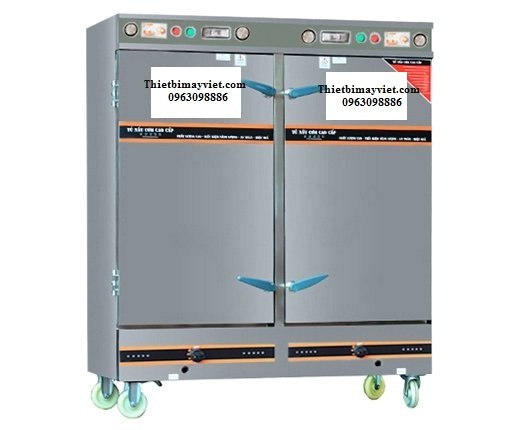 Tủ Nấu Cơm 24 Khay Kết Hợp Ga Điện Hẹn Giờ Aptomat Vinaki 2020