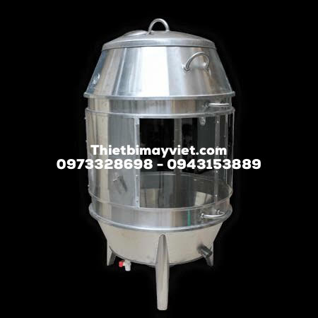Lu quay gà vịt có kính 80 cm
