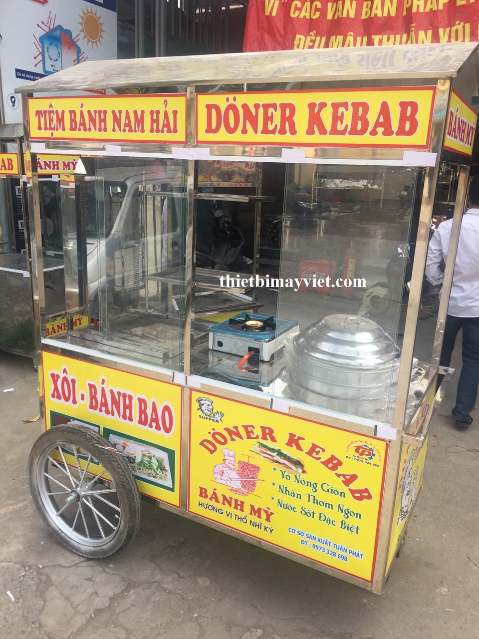Xe bán bánh bao 1m6