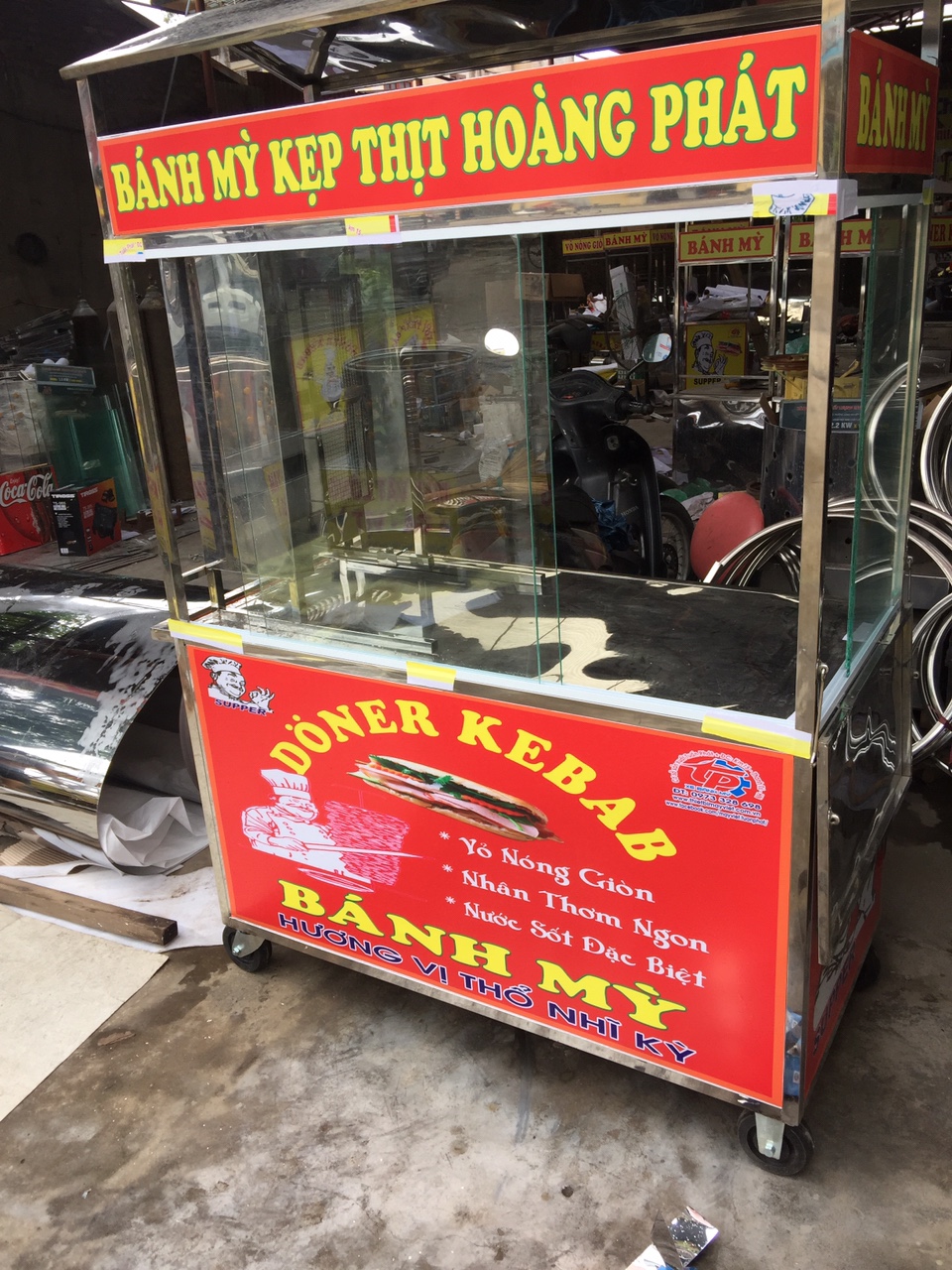 Xe bánh mì kẹp thịt 1m2