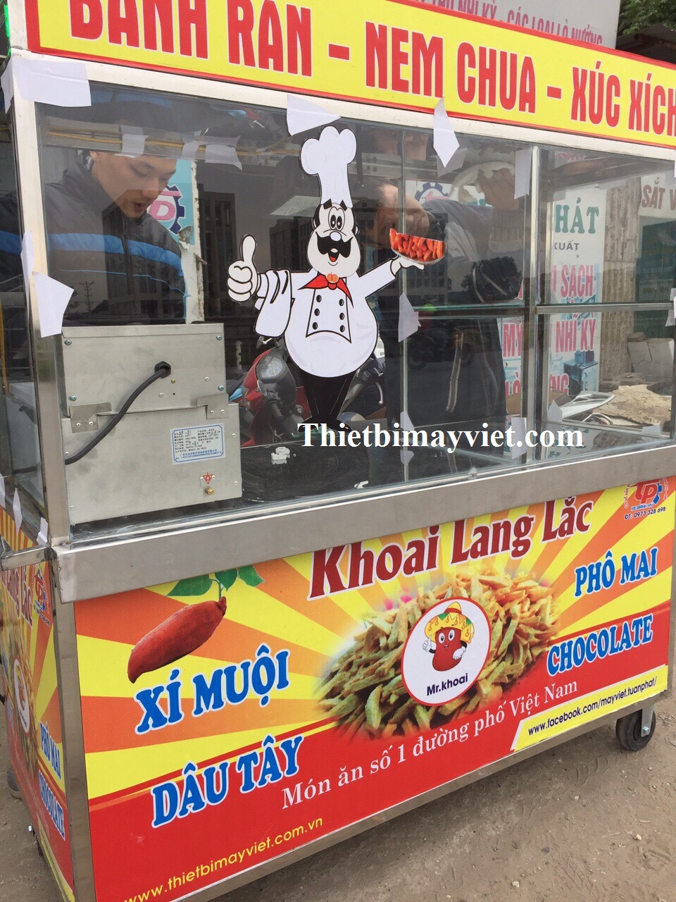 Xe khoai lang lắc Tuấn Phát