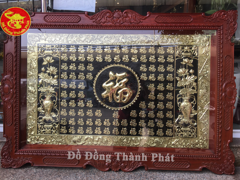 tranh đồng 100 chữ phúc