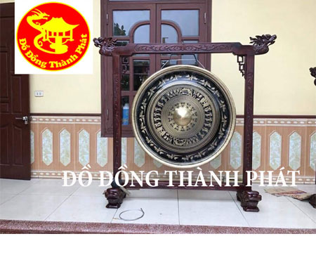 Mẫu chiêng đồng cả giá treo dùng cho nhà thờ đk 60 cm