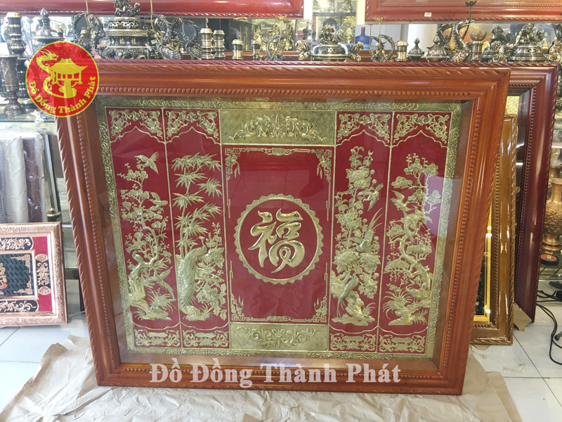 tranh chữ phúc tứ quý