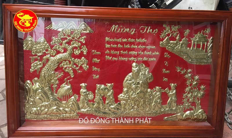 tranh mừng thọ cụ ông