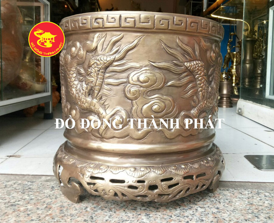 bát hương song long trầu nguyệt