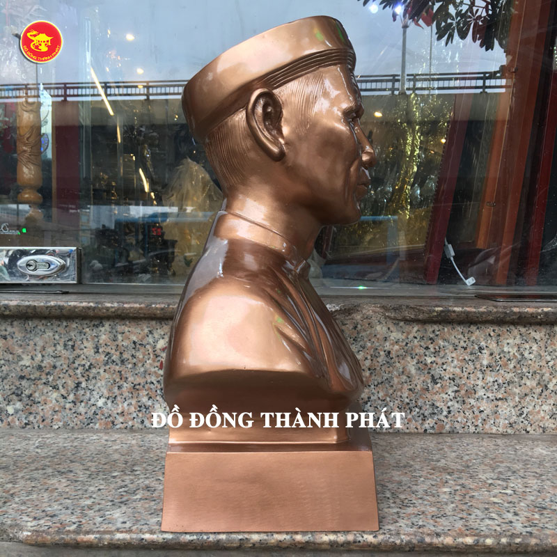 Đúc Tượng Chân Dung cụ ông bằng đồng cao 50 cm