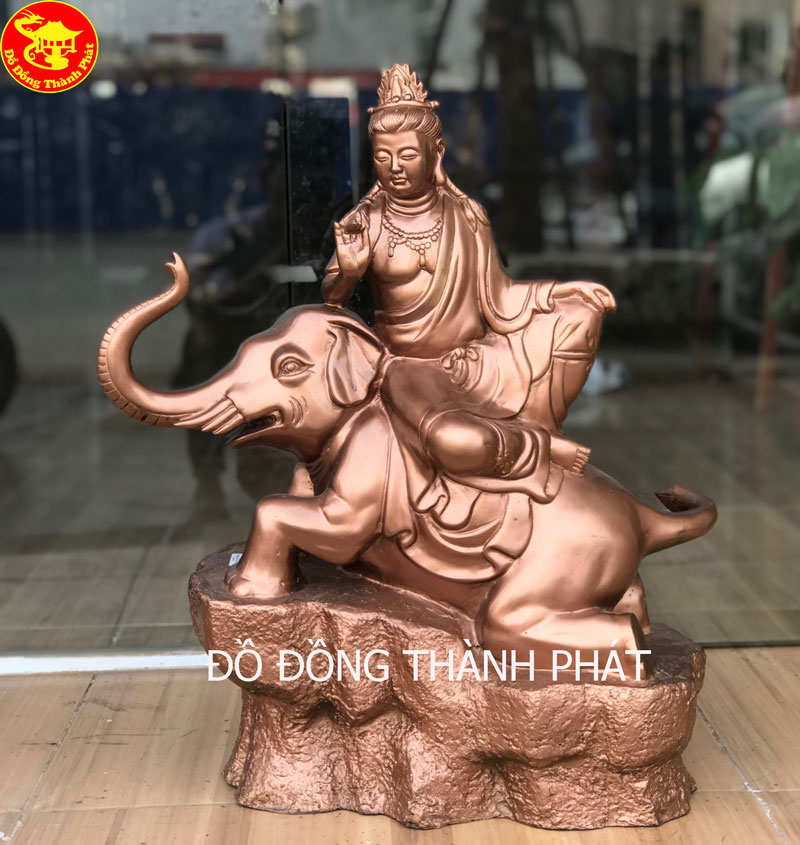 Tượng đồng bồ tát Phổ Hiền