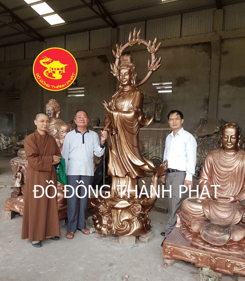 Đúc Tượng Đồng Bồ Tát Quán Thế Âm