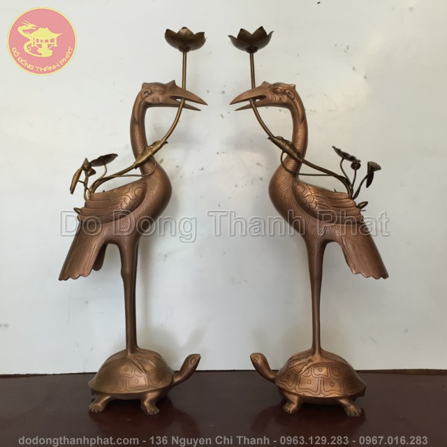 Hạc đồng hun giả cổ cao 50 cm