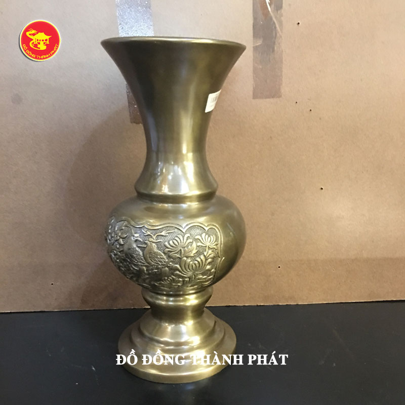 Lọ hoa cúc bằng đồng