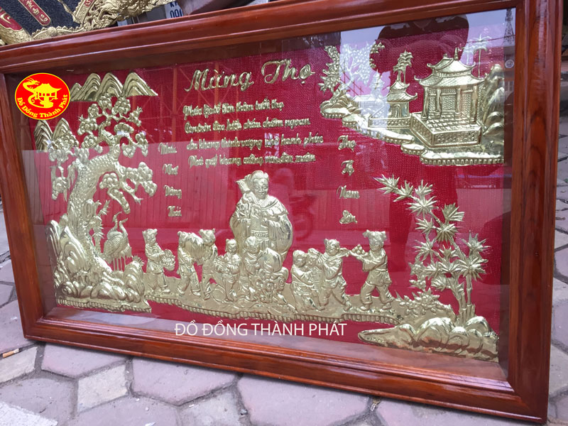 tranh mừng thọ cụ bà