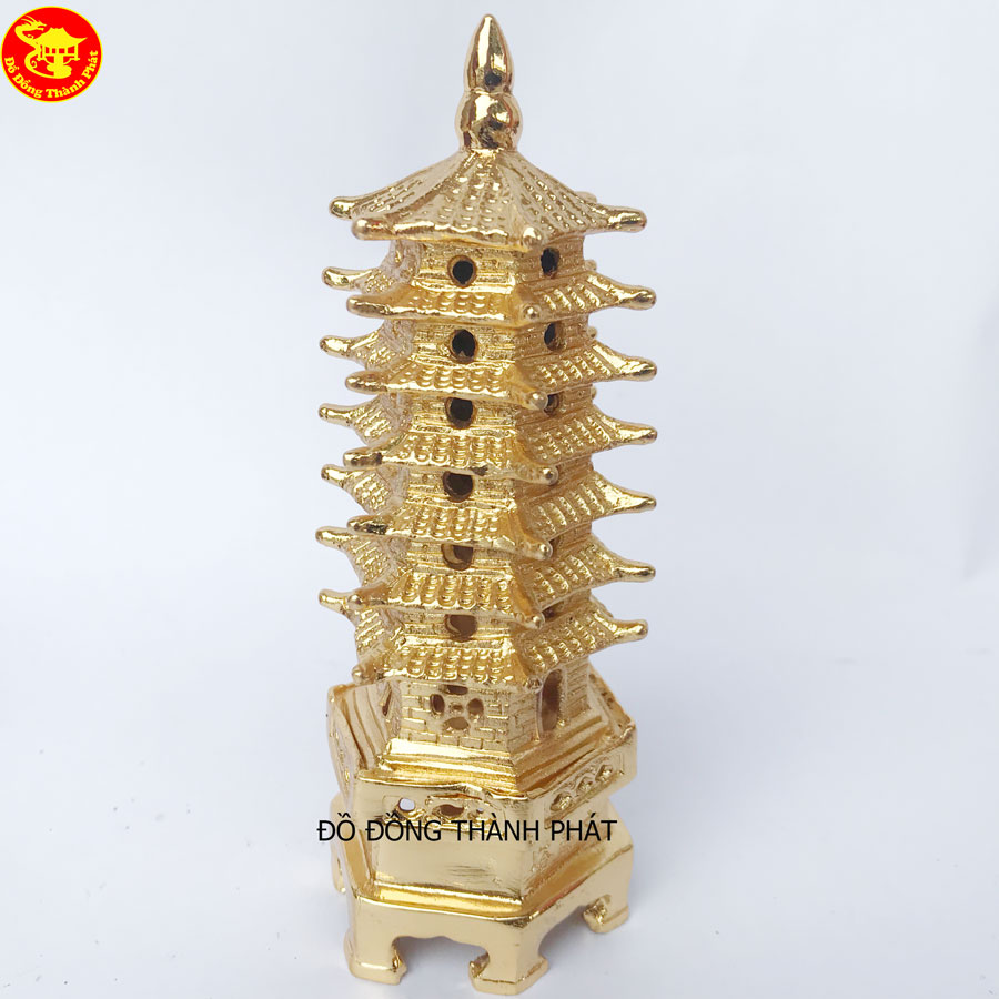 tháp văn xương bằng đồng mạ vàng