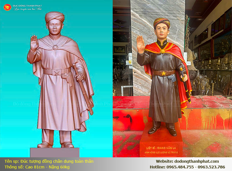 Xưởng Đồ Đồng Thành Phát làm việc chuyên nghiệp, đúc tượng đồng chân dung cho khách hàng ở xa qua Zalo và điện thoại