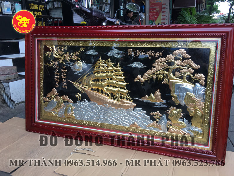 Tranh Thuận buồm xuôi gió bằng đồng tam khí