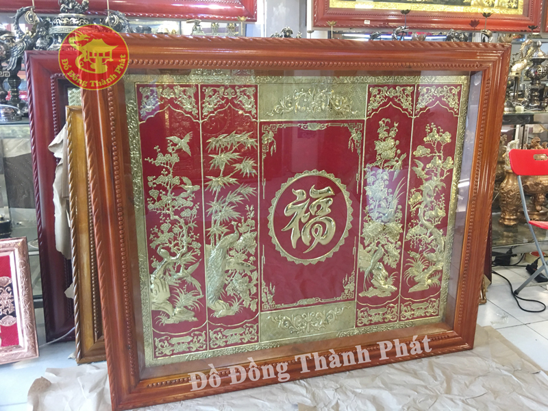 tranh đồng chữ phúc