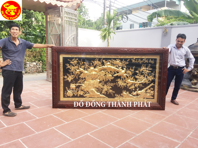 tranh vinh hoa phú quý bằng đồng