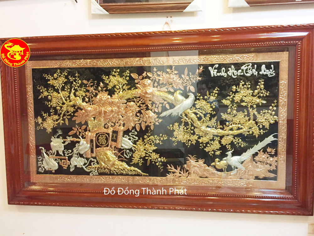 tranh đồng vinh hoa phú quý