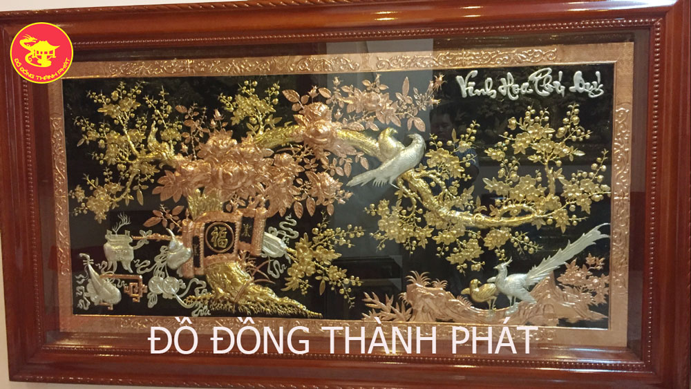 tranh vinh hoa phú quý bằng đồng