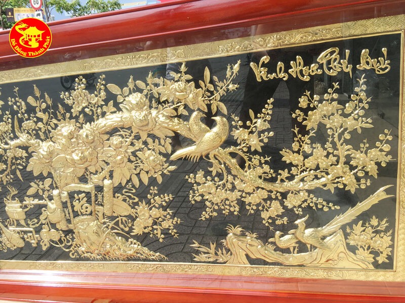 tranh đồng vinh hoa phú quý