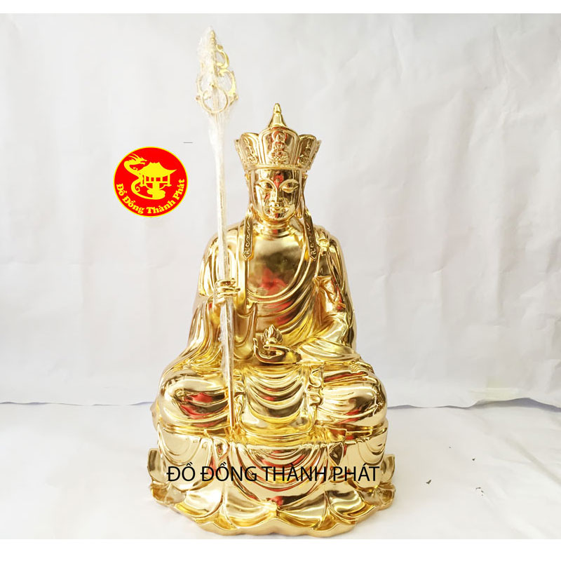 tượng bồ tát địa tạng mạ vàng