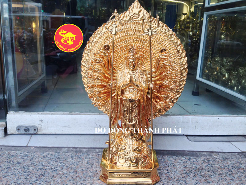 Tượng Bồ Tát Thiên Thù Thiên Nhãn Bằng Đồng.