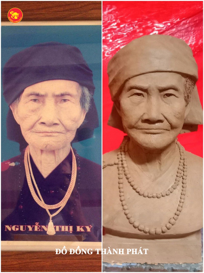 Đúc tượng cụ bà cao 48 cm tại Hà Nội