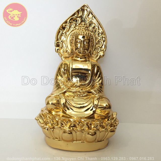 Quà tặng bằng đồng tượng phật Thich Ca Mâu Ni Cao 20 cm