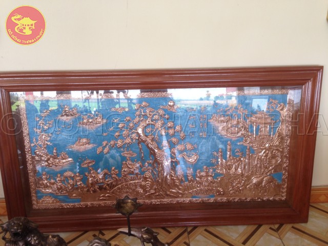 Tranh đồng đỏ Vinh Quy Bái Tổ