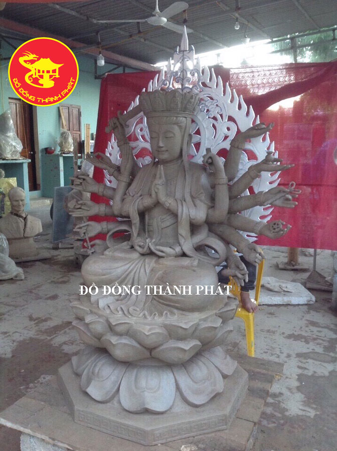 Cơ Sở Đúc Tượng Phật Chuẩn Đề Bằng Đồng Đỏ Cho Chùa Đẹp Uy Tín Tại Cầu Giấy Hà Nội