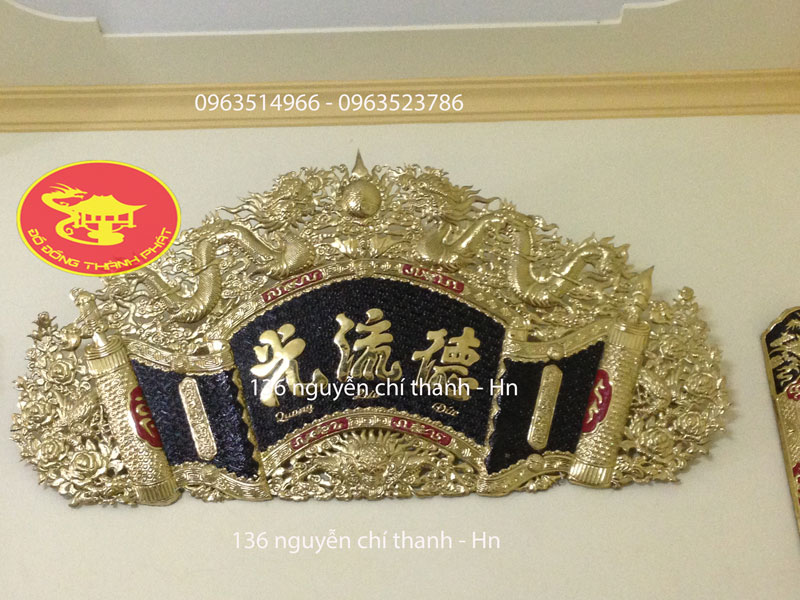 Bộ Cuốn Thư Câu Đối Đồng 1,55 m