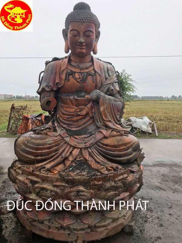 Đúc Tượng Phật Thích Ca Mâu Ni Bằng Đồng Cao 2,3 m Cho Chùa Thủ Dầu 1 Bình Dương