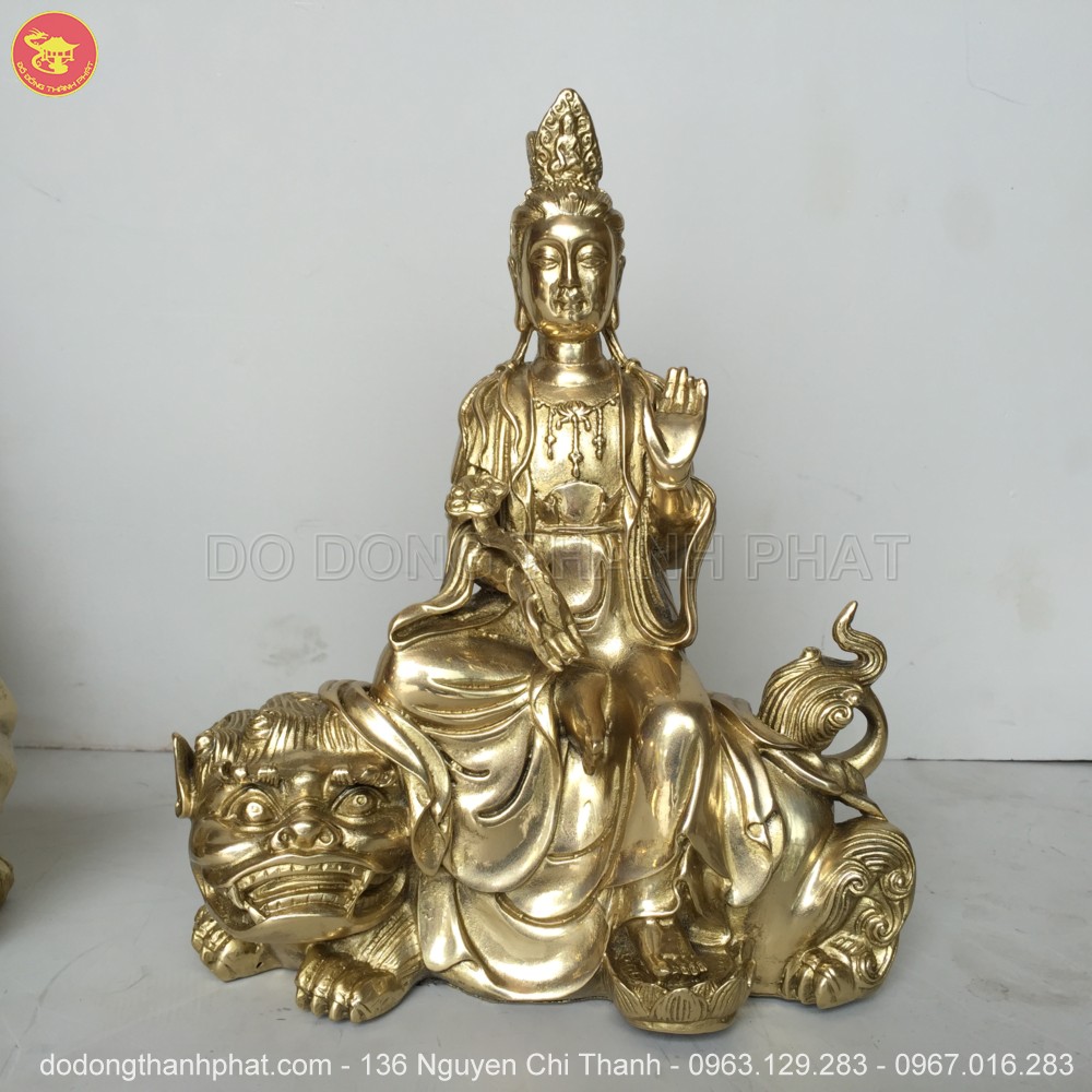 Địa chỉ bán tượng phật tát văn thù phổ hiền đồng vàng đẹp uy tín tại Hà Nội, Đà Nẵng, HCM