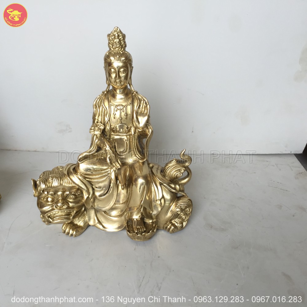 Địa chỉ bán tượng phật tát văn thù phổ hiền đồng vàng đẹp uy tín tại Hà Nội, Đà Nẵng, HCM
