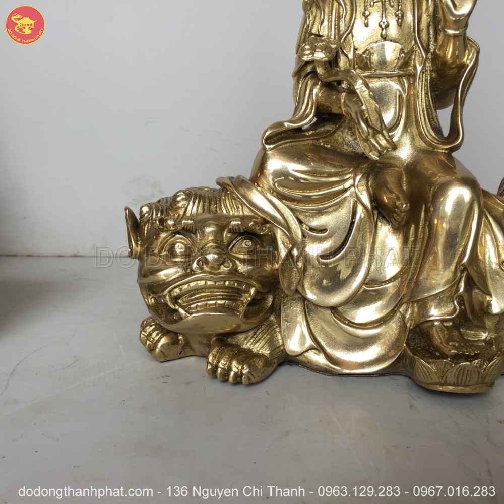 Địa chỉ bán tượng phật tát văn thù phổ hiền đồng vàng đẹp uy tín tại Hà Nội, Đà Nẵng, HCM