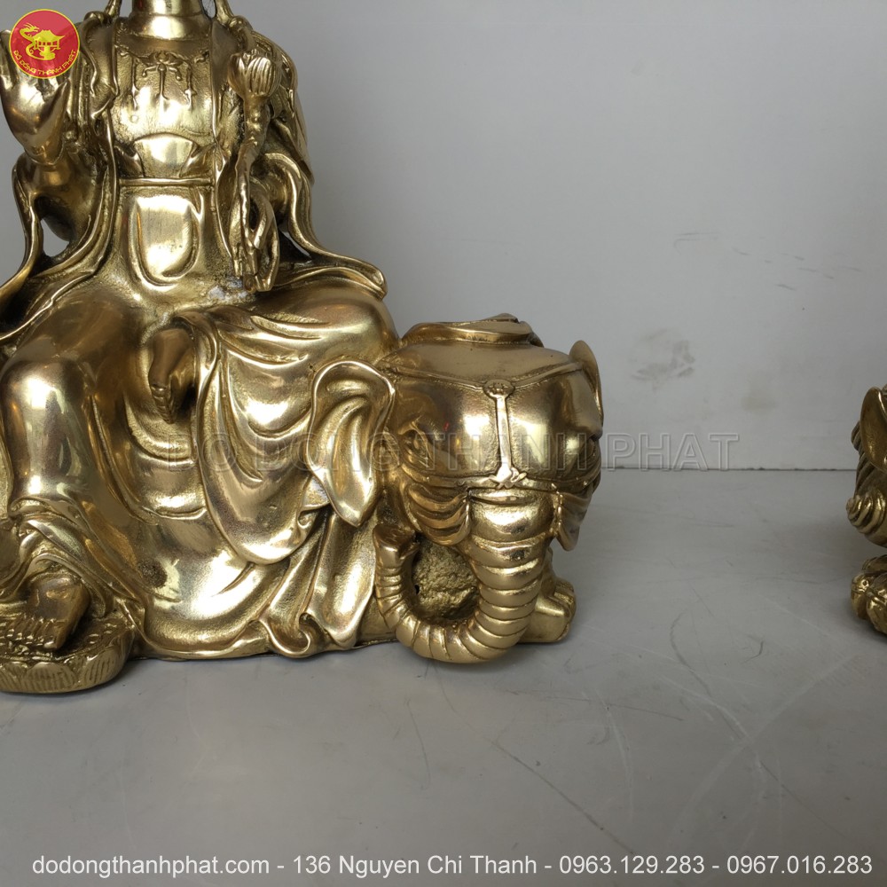 Địa chỉ bán tượng phật tát văn thù phổ hiền đồng vàng đẹp uy tín tại Hà Nội, Đà Nẵng, HCM