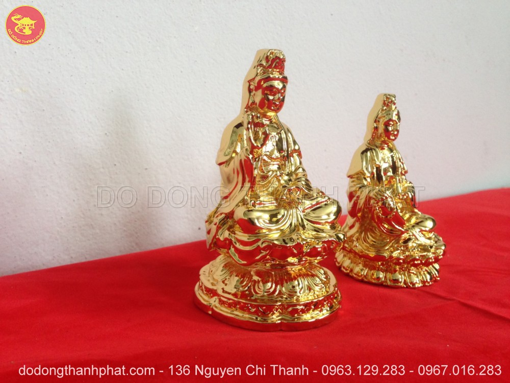 Địa chỉ bán tượng Phật bằng Đồng Quán Thế Âm Bồ Tát đẹp để trong ô tô